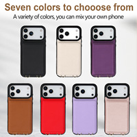 Étui de protection pour téléphone iPhone 15 16 17 Promax avec porte-cartes et rabat, style sac à main élégant pour femme
