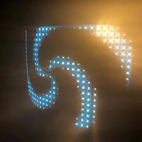 BOTAI dynamique rvb scène éclairage architectural 36x3W Pixel matrice + 216x0.2W LED lavage lumière lumières mobiles pour DJ DMX512 contrôle