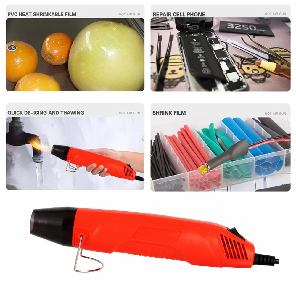 2022 Fashional 110v 250w Mini Heat Air Gun Multifunction Hand-hold Electric Heating Tool For Soldering The Wire Connector