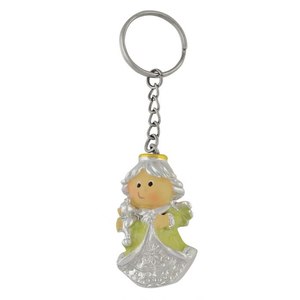 Portachiavi Angelo con Elegante Design in Cristallo, Scatola Non Inclusa - Product Image 1