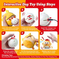 Jouets interactifs écologiques pour chiens : balle sonore et mobile, modes musicaux, jouets à mâcher en peluche pour chiens de petite, moyenne et grande taille, pour garder les chiots occupés