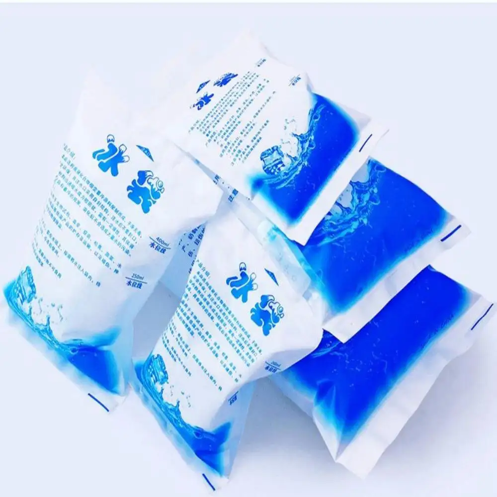 Reusable dry cold ice pack gel cooler bag