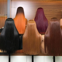Perruques lisses en cheveux vietnamiens bruts non traités de qualité supérieure, perruques sans colle avec dentelle HD, 100 % cheveux humains, perruques lisses