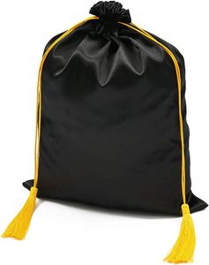 Pochettes en satin de soie doux, sacs d'emballage durables pour perruques, mèches et extensions capillaires pour filles, avec logo sérigraphié, pour le rangement de bonbons - Product Image 5