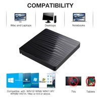 USB 3.0 Type C High-Speed Optical Drive New External DVD-RW Player/Writer Reader Compatible with WIN7/8/10 for Laptop/Desktop