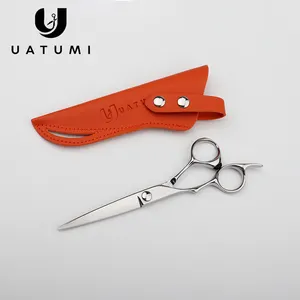 UATUMI profesional venta al por mayor tijeras de corte de pelo 6,0 pulgadas Japón importado VG10 acero tijeras para zurdos