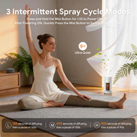 Diffuseur d'arômes intelligent à ultrasons pour huiles essentielles pures, avec minuterie automatique de pulvérisation PC, protection contre la combustion à sec, 10-48 heures, 10/20ml, 3