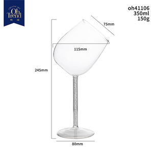 Slant Mouth Crystal Stem 350ml Sabor <span class=keywords><strong>Vino</strong></span> tinto <span class=keywords><strong>copas</strong></span> <span class=keywords><strong>de</strong></span> champán - Product Image 6