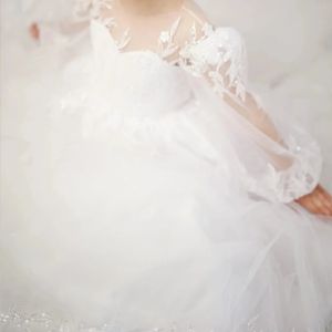 शादी के लिए अनुकूलित सुरुचिपूर्ण फूलों की लड़की पोशाक के लिए अनुकूलित सुरुचिपूर्ण फूलों की लड़की पोशाक - Product Image 3