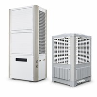 Aire Acondicionado Industrial de 16HP de Bajo Consumo, Enfriamiento Dual de Agua y Aire, Unidad de Aire Acondicionado Comercial de Alto COP, Directo de Fábrica