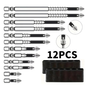 Phillips Screwdriver Bit Set S2 Steel Magnetic Anti Slip For Electric Drill And Screwdriver HX01DZ - Product Image 2