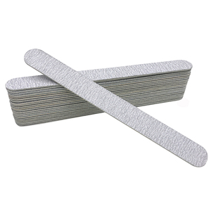 Professional High Quality 80 100 120 150 180 240 Japanese Sandpaper Zebra Grey Private Label Wood Nail File With Custom Logo