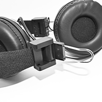 Casque filaire supra-auriculaire pliable avec grandes coussinets doux, interface 3,5 mm, ENC, étanche IPX7 pour PC/ordinateur portable, jeux, bureau, vidéo