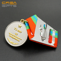 Médaille et ruban personnalisés, Croix de Fer, Récompense d'honneur, Barretas, Médaille en métal doré du Sud du Vietnam, du Portugal et de la France