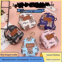 Porte-monnaie Ourson Mignon en Gros, Sac Polyvalent Léger en PU et Alliage pour Écouteurs et Câbles de Données, Pochette Tendance pour Clés