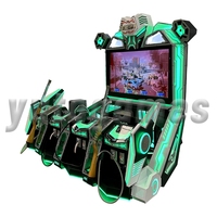 Machine de jeu de tir d'arcade de simulateur de tir à jetons Go Cross Fire | Jeu de voiture de course de parc d'attractions à vendre