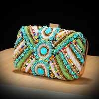 3D Blumen-Strass Hartschalen-Abendclutch Abnehmbarer Metall-Kussverschluss Kristall-Handtasche Damen Hochzeit Bankett Party Polyester