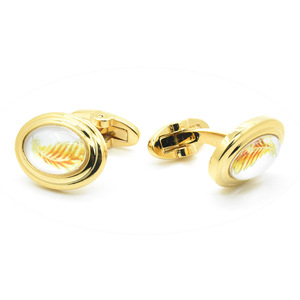 Juego de Gemelos Elegantes con <span class=keywords><strong>Plumas</strong></span> y Piedras, Personalizados para Traje de Hombre, Accesorio de Moda para <span class=keywords><strong>Camisa</strong></span>, Joyería de Moda para Boda, Regalo - Product Image 4