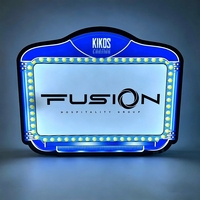 Panneau lumineux LED personnalisé en acrylique multicolore réglable avec 3 ensembles de lettres « Joyeux Anniversaire » pour service VIP de boîte de nuit