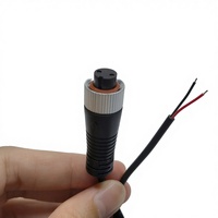 Conector de Sensor M12 Personalizado OEM ODM, 2 Pines, Código A, Hembra, Recto, Cable de Aviación, Arnés de Extensión, Electrónico, 300V, PVC