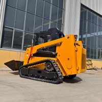 Chargeuse compacte haute performance avec système hydraulique, engin de construction en gros, godet basculant, nouvelle chargeuse compacte