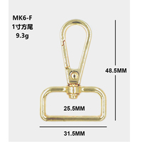 Nouvelle conception 2026 – Mousquetons pivotants en alliage de zinc sans nickel – Clips durables de haute qualité pour la fabrication de sacs en cuir et les sangles