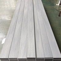 Planches de terrasse en WPC imperméables à trous ronds, co-extrudées, de haute qualité, pour l'extérieur