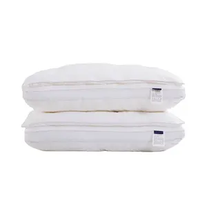 Kunden spezifisches Gänsedaunen-Feder kissen zum Schlafen Premium Hotel-Stil Soft Support Mittlerer Bett kissen einsatz für Magen/Rücken