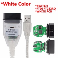 Câbles USB OBD 2 pour Inpa pour BMW K+DCAN, Interface de Diagnostic USB pour BMW E46 K+CAN K CAN, Puce FTDI FT232, Scanner OBD2