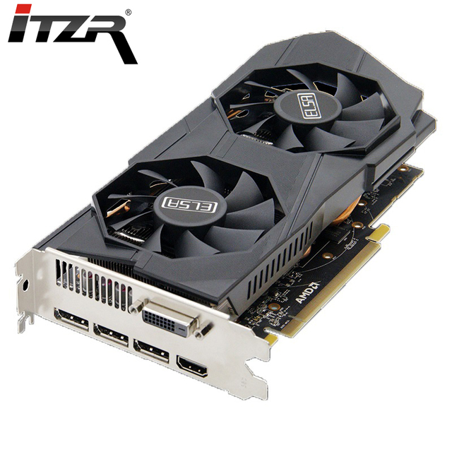 ELSA RX580 8GB Graphics Card GDDR5 256Bit 1284MHZ Vga Card Ddr5 GPU