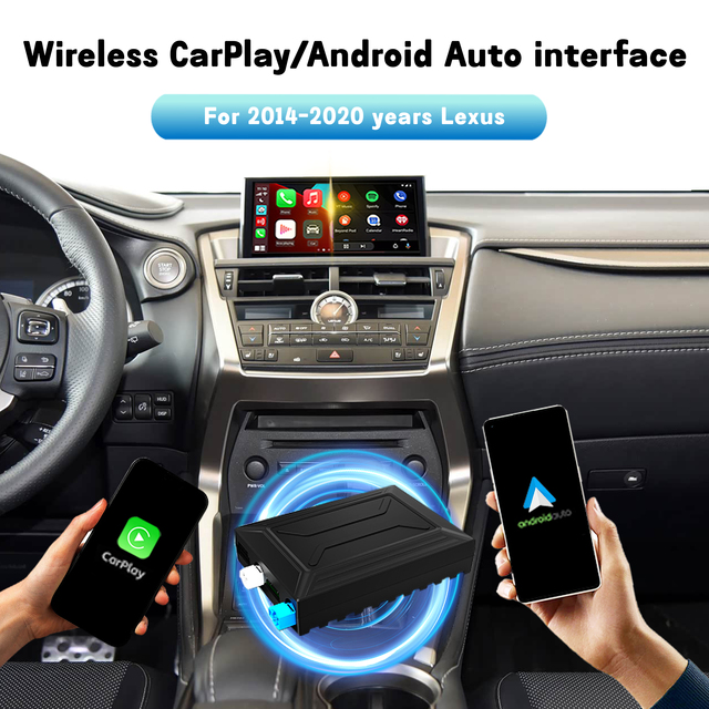 Wireless CarPlay Interface Android Auto Decord for 2012-2020 years Lexus with Knob control Android Auto Navigation Airplay