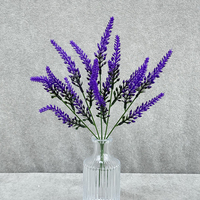 Daun Lavender Buatan Simulasi Tinggi N-4 33cm untuk Dekorasi Ruangan Bunga Grosir
