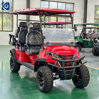 Voiture de golf électrique CAMP 5KW, batterie lithium longue portée, 6 places, chariot de golf pour utilisation en flotte commerciale, carrosserie en acier durable