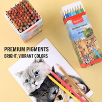 Juego de 12 Lápices de Colores a Base de Aceite Giorgione en Caja de Papel para Dibujo Artístico y Pintura