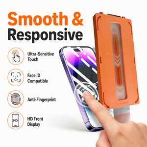 Protection d'écran en verre trempé de confidentialité Grade AAA 9H, verre <span class=keywords><strong>Asahi</strong></span> du Japon, anti-poussière, application facile, oléophobe, anti-espion pour iPhone 11-18 - Product Image 5
