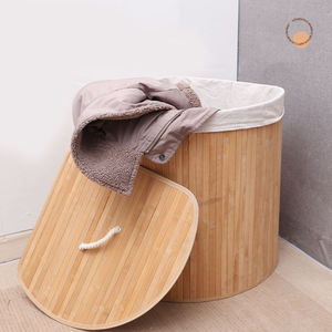 Cestino da bagno in tessuto con coperchio in tela <span class=keywords><strong>cesto</strong></span> per biancheria - Product Image 4