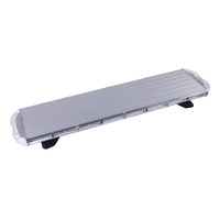 Barre lumineuse stroboscopique Ambulance avec LED rouge et bleue 12V argent ou noir barre de balise clignotante état neuf