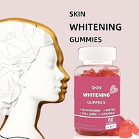 Bonbons gommeux blanchissants pour la peau des adultes au glutathion et au collagène, vitamines C, E, B12, compléments de beauté