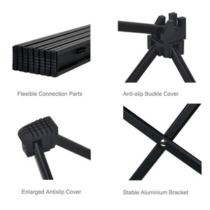 Mesa Plegable de Aluminio Moderna para Exteriores, Portátil y Ligera, Ideal para Campismo, Senderismo, Barbacoa, Viajes, Hospitales y Villas - Product Image 3