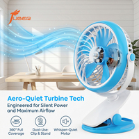 Ventilateur de refroidissement silencieux pour bureau, 3 vitesses, rechargeable par USB, mini ventilateur de table avec crochet de suspension, ventilateur personnel compact pour dortoir d'étudiant