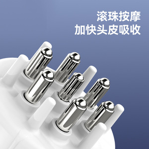 Masajeador de Cabeza para el Cuidado del Cuero Cabelludo, con Tanque de Líquido de 70 ml, Aplicador de Plástico Blanco para Hombres y Mujeres, Dispositivo de Tratamiento Capilar - Product Image 2