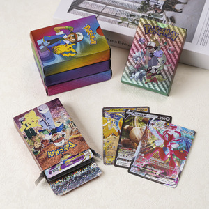 กล่องการ์ดเกม PK อะนิเมะ55ชิ้นแพ็คของสะสมฟอยล์สีเงินสีดำทอง - Product Image 4