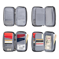 Sac bandoulière RFID pour passeport, étanche, porte-documents de voyage, pochette organisatrice de voyage multifonction, porte-passeport