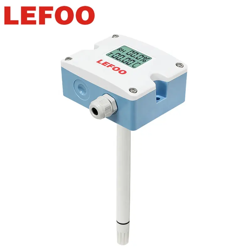 LEFOO — capteur numérique de température et d'humidité de l'air, sonde numérique, type fente, modbus, 4-20mA avec affichage