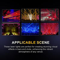 Shehds 3W RGB 3-en-1 Pleine Couleur 6 Yeux Laser RGB DMX Barre de Lumière Laser à Tête Mobile pour Scène, Soirées et DJ Disco
