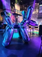 Nuevo y Divertido Material Reflectante de Espejo, Inflables de Excelente Calidad, Perros Inflables, Globo de Espejo con Forma de Perro