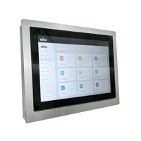 Terminal intelligent AI, tablette Android 10 pouces à montage mural, écran tactile POE avec caméra, NFC, LED, RS485, capteurs de proximité personnalisés