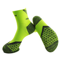 Chaussettes de compression sportives pour hommes, chaussettes de course en coton tricotées et rembourrées pour le sport, chaussettes de compression en coton pour adultes