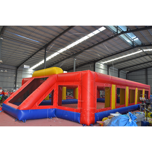Jeu de sport gonflable 3-en-1 personnalisé pour l'extérieur : volley-ball, <span class=keywords><strong>basketball</strong></span>, football – Idéal pour les aires de jeux commerciales - Product Image 3