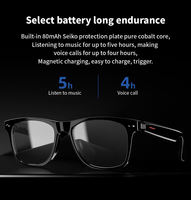 Gafas Inteligentes con Traducción por IA, Gafas de Sol Inteligentes con Bluetooth y Protección Anti-Luz Azul para Exteriores, Gafas Inteligentes para Conducir con Asistente de Voz